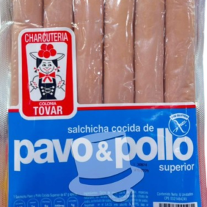 Salchicha Cocida Pavo & Pollo Tovar 6und