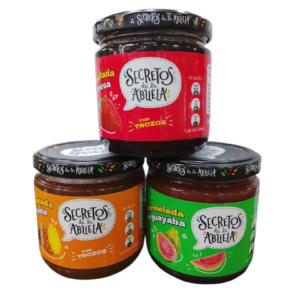 Mermelada Secretos de la Abuela 361 Gr Sabor Piña, Guayaba y Fresa