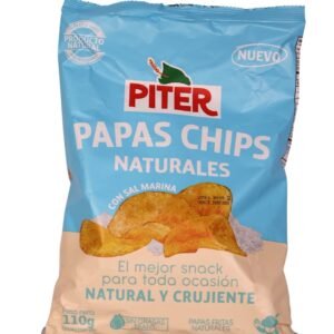 Papas Chips Naturales Piter 110gr 008536