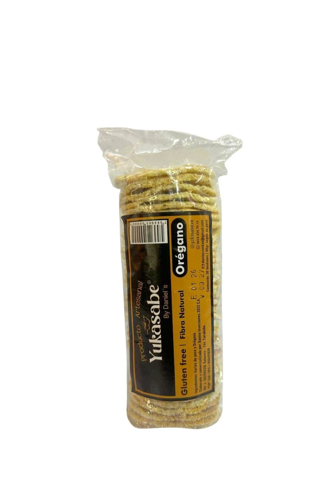Casabe Gluten Free de Orégano 80gr