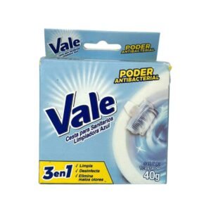 Cesta para Sanitarios Limpiadora azul 3 en 1 Vale 40g