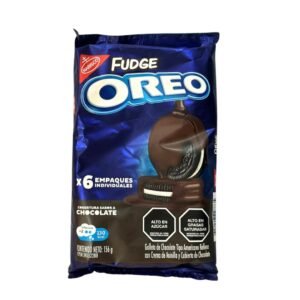 Oreo Fudge 6 Empaque individuales Cobertura Sabor a Chocolate 156gr 007330