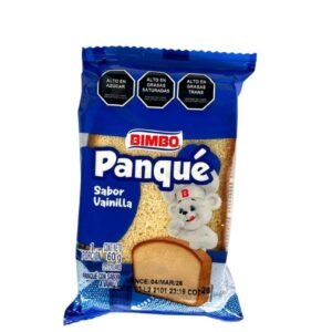 Panqué Bimbo Sabor a Vainilla 60gr