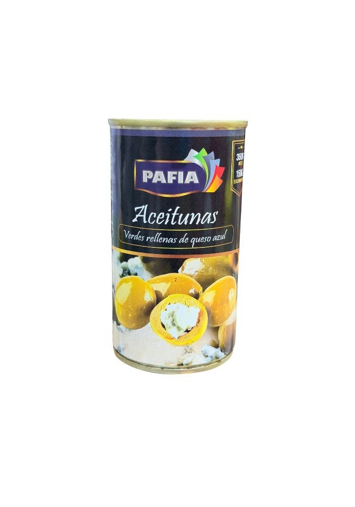 Aceitunas Verdes Rellenas de Queso Azul Pafia 003478