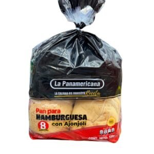 Pan para Hamburguesa con Ajonjolí La Panamericana (8 Unidades) 000070