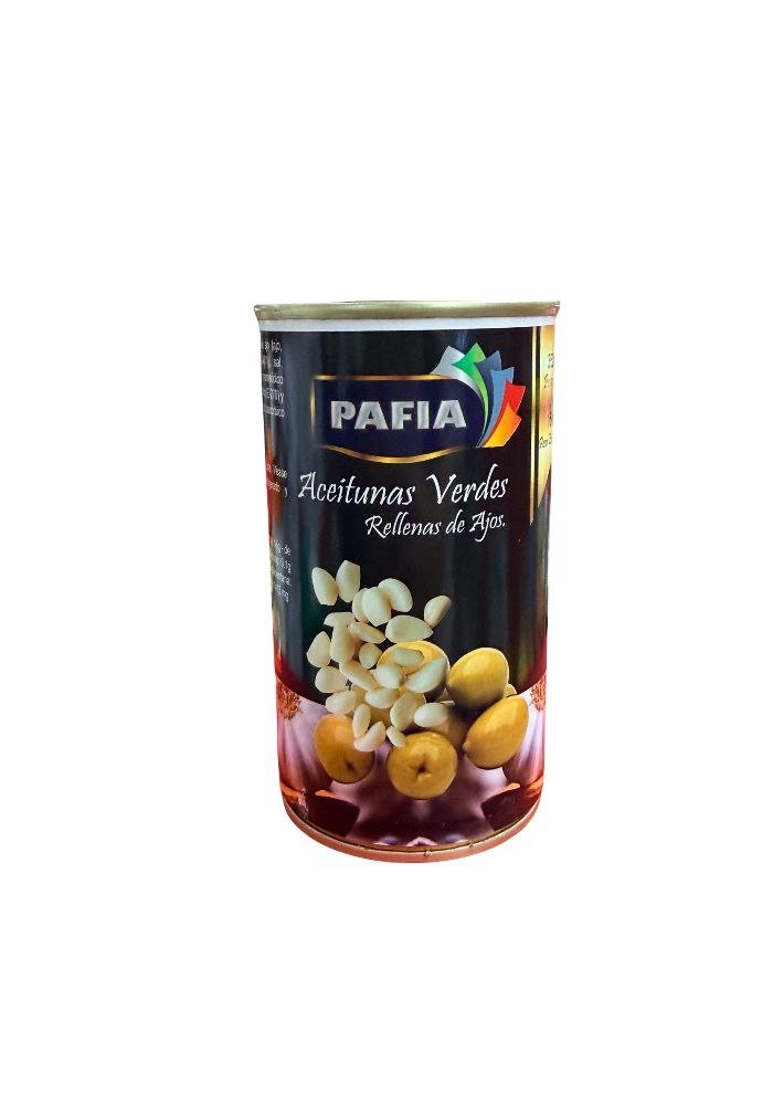 Aceitunas Verdes Rellenas de Ajos Pafia 004119