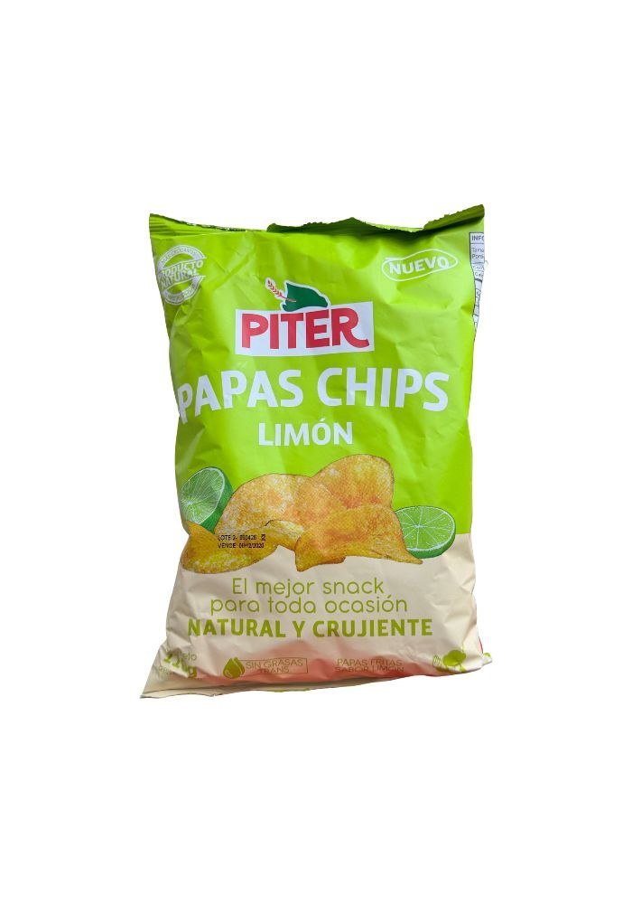 Papas Chips Sabor Limón Piter 008534