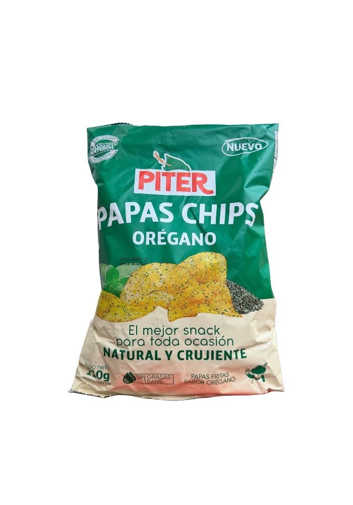 Papas Chips Sabor Orégano Piter 008533