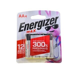 baterias Alcalinas Energizer MAX AA (4 unidades) 006431