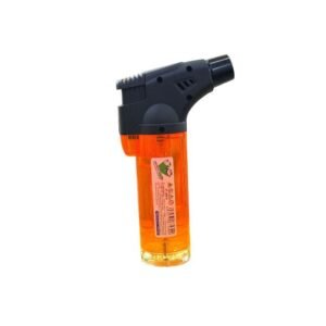 Encendedor de soplete reclargable pequeño naranja 007425